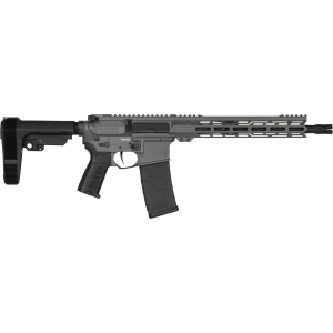 CMMG 30AB20FTNG Banshee MK4 300 Blackout 30+1 12.50 Black Nitride Medium Taper Threaded Barrel, EML 7 M-LOK Handguards, Tungsten Cerakote Aluminum Pic Rail Receiver, CMMG Zeroed Grips, Tactical Pistol