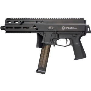 Grand Power 197892004824 SP45A3 Stribog 45 ACP 20+1 8 Black Threaded BBL, Black Hardcoat Anodize Alum/Polymer Rcvr w/Pic Rail, Black SB Tactical Brace, Black Polymer Grip, Ambidextrous,Tactical Pistols
