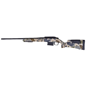 Weatherby 3WRHS7MMRR8B 307 Hush 7mm Rem 5+1 26 Graphite Black Cerakote Fluted Threaded Barrel, Graphite Black Cerakote Pic Rail Steel Receiver, Adj Cheek Piece & LOP Hush Tundra Camo Synthetic Stock, Ambi, Rifle
