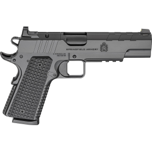 Springfield Armory PX9230LAOS 1911 Emissary AOS 45 ACP 8+1 5 Black Nitride Match Grade Bull Barrel, Black Cerakote Optic Ready/Serrated Carbon Steel Slide & Stainless Steel Frame w/Beavertail & Pic Rail, VZ G10 Grip, Pistol