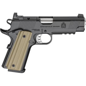 Springfield Armory PO9227AOS 1911 Operator AOS 9mm Luger 8+1 4.25 Stainless Match Grade Barrel, Black Cerakote Optic Ready/Serrated Carbon Steel Slide, Black Cerakote Aluminum Frame w/Beavertail & Pic Rail, VZ G10 Grip, Pistol