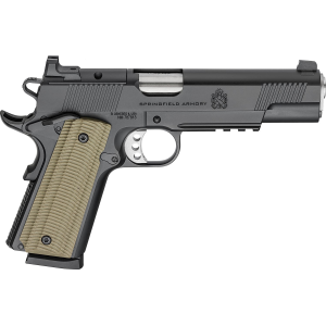 Springfield Armory PO9229AOS 1911 Operator AOS 9mm Luger 8+1 5 Stainless Match Grade Barrel, Black Cerakote Optic Ready/Serrated Carbon Steel Slide, Black Cerakote Steel Frame w/Beavertail & Pic Rail, VZ G10 Grip, Pistol