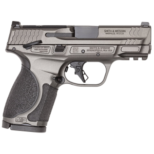 Smith & Wesson 14105 M&P M2.0 Compact Frame 9mm Luger 15+1 3.60 Black Armornite Steel BBL, Tungsten Gray Cerakote Optic Cut/Serr Stainless Slide, Tungsten Gray Cerakote Alum Frame w/Pic Rail, Textured Grip,Pistol