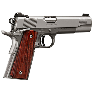 Kimber 3000234 CDP Custom 45 ACP 7+1 5 Stainless Match Grade Barrel, Kimpro II Silver Serrated Stainless Steel Slide, Kimpro II Gray Aluminum Frame w/Beavertail, Rosewood Grip, Pistol