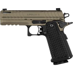 Live Free Armory LFAPC71306P Apollo 11 Compact 9mm Luger 17+1 4.15 Stainless Ported BBL, Elite FDE Cerakote Optic Cut/Serr Stainless Slide & Steel Frame w/Beavertail & Pic Rail, Textured Grip,Pistol