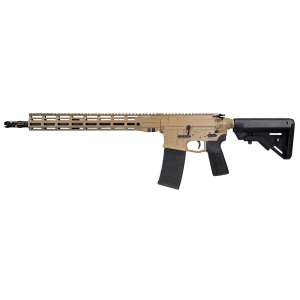 WARRIOR SYSTEMS MFG CO 8015104 WSM15 5.56x45mm 30+1 16 Black Armor Cerakote Threaded Barrel, Flat Dark Earth Cerakote Pic Rail Receiver, 15 M-LOK Handguard, Black Synthetic B5 Bravo Stock, Black P23 Grip, Rifle