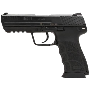 Heckler & Koch 81001114 HK45 V7 LEM .45 ACP DAO 10+1 4.46 Black Polygonal Rifled Barrel, Black Cerakote Serrated Steel Slide, Black Poly Frame w/Pic Rail, Ambi, Pistol