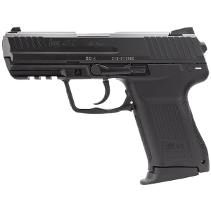 Heckler & Koch 81001112 HK45C V7 LEM Compact Frame DAO 45 ACP 8+1 3.94 Black Polygonal Rifled Barrel, Black Serrated Steel Slide, Black Poly Frame w/Pic Rail, Black Interchangeable Backstrap Grip, Ambi, Pistol