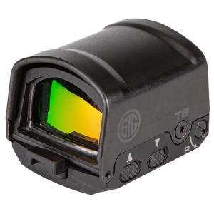 Sig Sauer Electro-Optics SOR21601 Romeo2 Black Anodized 1x30mm 6 MOA Red Dot Reticle, Fits Sig Sauer Pistols (PRO RX Footprint) Features Large Shroud