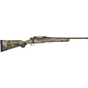 Mossberg 28254 Patriot Predator Full Size 350 Legend 4+1 20 Patriot Brown Cerakote Fluted Threaded BBL, Patriot Brown Cerakote Stainless Rcvr w/Pic Rail, TrueTimber Strata Fixed Synthetic Stock,Rifle