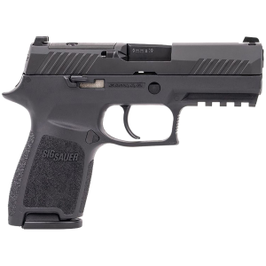 Sig Sauer 320C9BSSP P320 Compact Frame 9mm Luger 15+1 3.90 Black Carbon Steel Barrel, Black Nitron Optic Ready/Serrated Stainless Steel Slide, Black Stainless Steel Frame w/Pic Rail, Black Poly Grip, Pistol