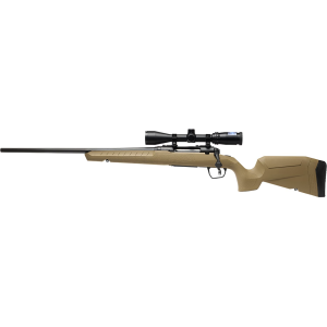 Savage 32193 Axis 2 XP Combo Full Size 223 Rem 4+1 22 Black Sporter Barrel, Black Carbon Steel Receiver Drilled & Tapped, Flat Dark Earth Fixed Synthetic Stock, Weaver 3-9x40mm Scope, Left Hand, Rifle