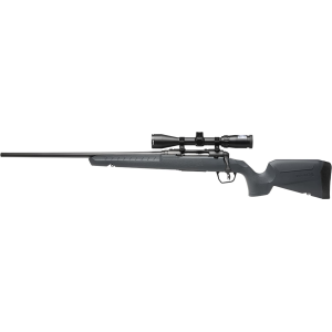 Savage 32254 Axis 2 XP Combo Compact 308 Win 4+1 20 Matte Black Heavy Sporter Barrel & Drilled & Tapped Carbon Steel Receiver, Fixed Matte Gray Synthetic Stock, Left Hand, Boresighted 3-9x40mm, Rifle
