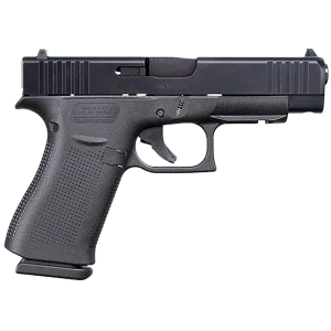 Glock UA4850201FR G48 Gen5 Slim Compact 9mm Luger 10+1 4.17 Black Steel Barrel Black, nDLC Front Rail/Serrated Slide, Black Poly Frame w/Beavertail, Black Textured Poly Grips, USA Made, Pistol