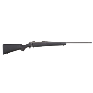 Mossberg 28259 Patriot Full Size 450 Bushmaster 4+1 20 Stainless Cerakote Fluted Threaded BBL, Drilled & Tapped Stainless Cerakote Rcvr, Black Fixed Synthetic Stock,Rifle