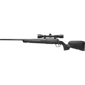 Savage 32034 Axis XP Combo Compact 308 Win 4+1 20 Matte Black Button Rifled Barrel, Matte Black Drilled & Tapped Carbon Steel Receiver, Fixed Sporter Black Synthetic Stock, Weaver 3-9x40mm, Left Hand, Rifle