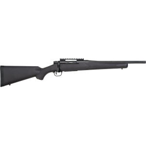 Mossberg 28227 Patriot Carbine 22-250 Rem 5+1 18 Matte Blued Threaded Bull BBL, Matte Blued Pic Rail Rcvr, Black Fixed Synthetic Stock,Rifle