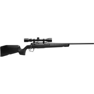 Savage 32003 Axis XP Combo 243 Win 4+1 22 Matte Black Button Rifled Barrel, Matte Black Drilled & Tapped Carbon Steel Receiver, Fixed Sporter Black Synthetic Stock, Weaver 3-9x40mm, Right Hand, Rifle