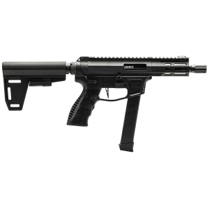 Gforce Arms GFHYB5 Jawbone 9mm Luger 33+1 5 Black QPQ Threaded BBL, Black Anod Alum Pic Rail Rcvr, Black Polymer Ace of Brace Paddle Pistol Brace, Black Polymer Grip, Ambidextrous,Tactical Pistols