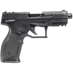 Taurus 1-2TX22P141 TX22 T.O.R.O Gen 2 Full Size Frame 22 LR 16+1/22+1 4.60 Matte Black Threaded Barrel, Black Hard Coat Anodized Optic Ready/Serrated Slide, Black Poly Frame w/Pic Rail, Right Hand, Rimfire Pistol