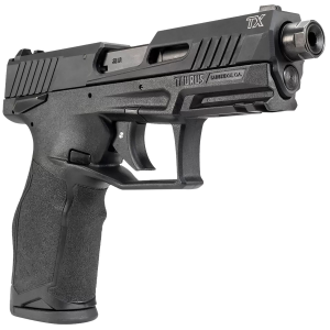 Taurus 1-2TX22141 TX22 Gen 2 Full Size Frame 22 LR 16+1/22+1 4.60 Matte Black Threaded Barrel, Black Hard Coat Anodized Serrated Slide, Adj Rear Sight, Black Poly Frame w/Pic Rail, Rimfire Pistol