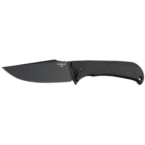 Hogue 35854 Extrak XL 3.90 Fixed Clip Point Plain Black Cerakote CPM M4 Tool Steel Blade, Black Textured G10 Scales Handle, Knife