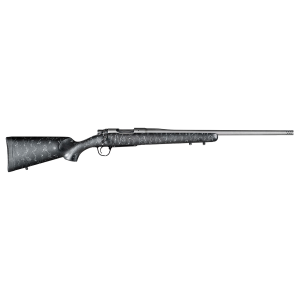 Christensen Arms 8010102100 Mesa 6.5 PRC 4+1 24 in Threaded Barrel, Tungsten Gray Cerakote, Black with Gray Webbing Stock, Rifle