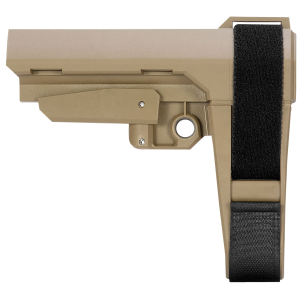 SB Tactical SBA3X02SB SBA3 X Flat Dark Earth Adj Synthetic AR-Platform, Brace