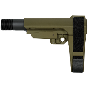 SB Tactical SBA3X04SB SBA3 X Synthetic OD Green 5-Position Adj for AR-Platform (Tube Not Included), Brace