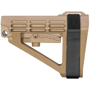 SB Tactical SBA4X02SB SBA4 X Synthetic Flat Dark Earth 5-Position Adj for AR-Platform (Tube Not Included), Brace