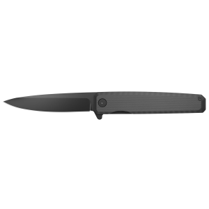Outdoor Edge PL2C Peleus 3.10 Folding Modified Clip Point Plain Black Oxide 8Cr13MoV SS Blade, Black G10 Handle,Knives