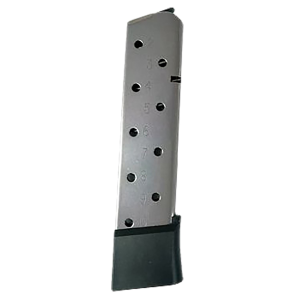 Kimber 1100167A 10rd 45 ACP Fits 1911 Silver Steel, Magazine
