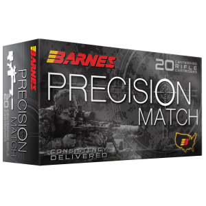 Barnes Bullets 32017 Precision Match 223Rem 55gr Match Burner OTM BT 20 Per Box/10 Case