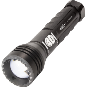 Lb Marketing 97741 Twin Power Long Throw Flashlight Black 220/450 Lumens White LED