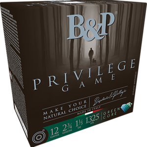 B&p Ammunition 12B15PG6 Privilege Game 12Gauge 2.75 1 1/5oz 6Shot 25 Per Box/10 Case, Shotshell Lead Loads