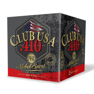 Nobel/eurosports Llc ANS4128 Club USA 410Gauge 2.50 1/2oz 8Shot 25 Per Box/10 Case, Shotshell Lead Loads