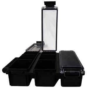 Berry's 68911 Tri-Can Triple Ammo Can Black Plastic