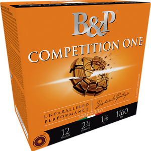 B&p Ammunition 12B32CP8 Competition One 12Gauge 2.75 1 1/8oz 8Shot 25 Per Box/10 Case, Shotshell Lead Loads