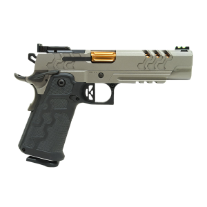 Kimber Mfg, Inc 3500061 2K11 Target 9mm Luger 10+1 5 Coyote PVD Bull BBL, Matte Kim Pro Graphite Lightening Cut/Optic Ready/Serr Stainless Slide & Stainless Frame w/Beavertail & Pic Rail, MJD Black Grip Module,Pistol
