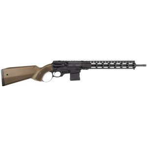 Fightlite Industries HLR556FDT Herring Model 2024 223 Rem/5.56 NATO 16.25 Matte Black Threaded BBL, Matte Black Pic Rail Rcvr, M-LOK Handguard, FightLite High Impact FDE Polymer Stock, Ambidextrous,Tactical Rifles