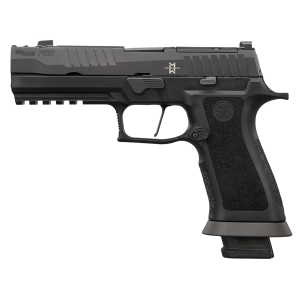 Sig Sauer 320XF9MAXM P320XF M.O.D. Full Size Frame 9mm Luger 21+1 3.90 Black Steel BBL, Matte Black DLC Optic Cut/Ported/Serr Stainless Slide & Frame w/Beavertail & Pic Rail, Black XSeries Grip & Hogue Michael Edition Wraptor Grip,Pistol