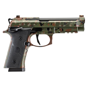Beretta SPEC0744A15 92XI Full Size Frame 9mm Luger 15+1 4.70 Black DLC Steel BBL, Optic Ready/Serr Stainless Slide, Flecktarn Camo Cerakote Alum Frame w/Pic Rail Black Textured Grip, MRDS Footprint,Pistol