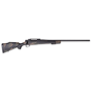 Weatherby VBS308NR4B Vanguard Black Hills Full Size 308 Win 5+1 24 Matte Blued Heavy Threaded BBL & Steel Rcvr w/Pic Rail, Arca Adapter/Pic Rail Forend, Black w/Green & Tan Accents Peak 44 Monte Carlo Polymer Stock,Rifle