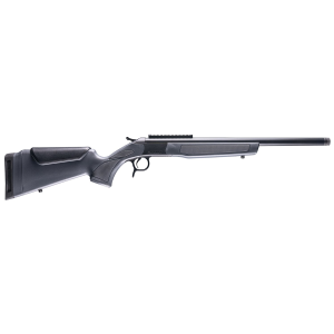 CVA CR4435 Scout 243 Win 1rd 20 Blued Threaded BBL, Blued Pic Rail Rcvr, Stealth Gray Fixed Synthetic Stock,Rifle