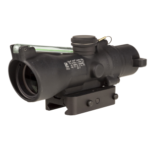 Trijicon ACOG TA50-C-400362, 3X24mm, Dual Illuminated Green Horseshoe/Dot 7.62X39/123 Grain, Includes Q-LOC Mount, Matte Finish