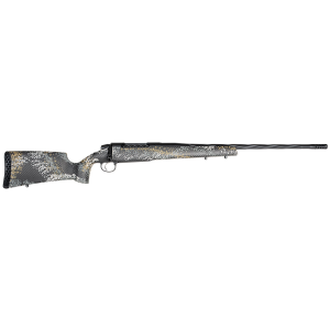 Weatherby 3WAST308NR2B 307 Alpine ST Full Size 308 Win 4+1 22 Graphite Black Cerakote Spiral Fluted Threaded BBL & Steel Drilled & Tapped Rcvr, Gray & Gold Sponge Accents Fixed Peak 44 Bastion Carbon Fiber Stock,Rifle