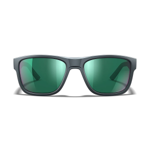 Wiley X AC6OVN17 Ovation Green Mirror Lens Dark Gray Frame,Eye Protection