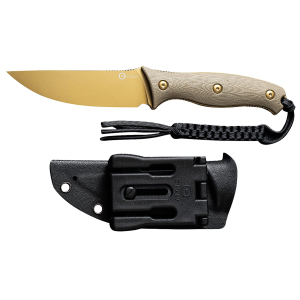 Civivi Knives C23041-2 Stormridge 3.92 Fixed Straight Back Plain Desert Tan Stonewashed Nitro-V Steel Blade, Tan Textured G10 Handle,Knives