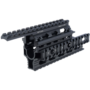 Leapers MTU009 Quad Rail Alum Matte Black Rcvr,Upper