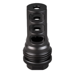 SilencerCo AC4766 ASR Muzzle Brake Black Nitride 9/16x24 RH Threads 9mm,Brakes & Compensators